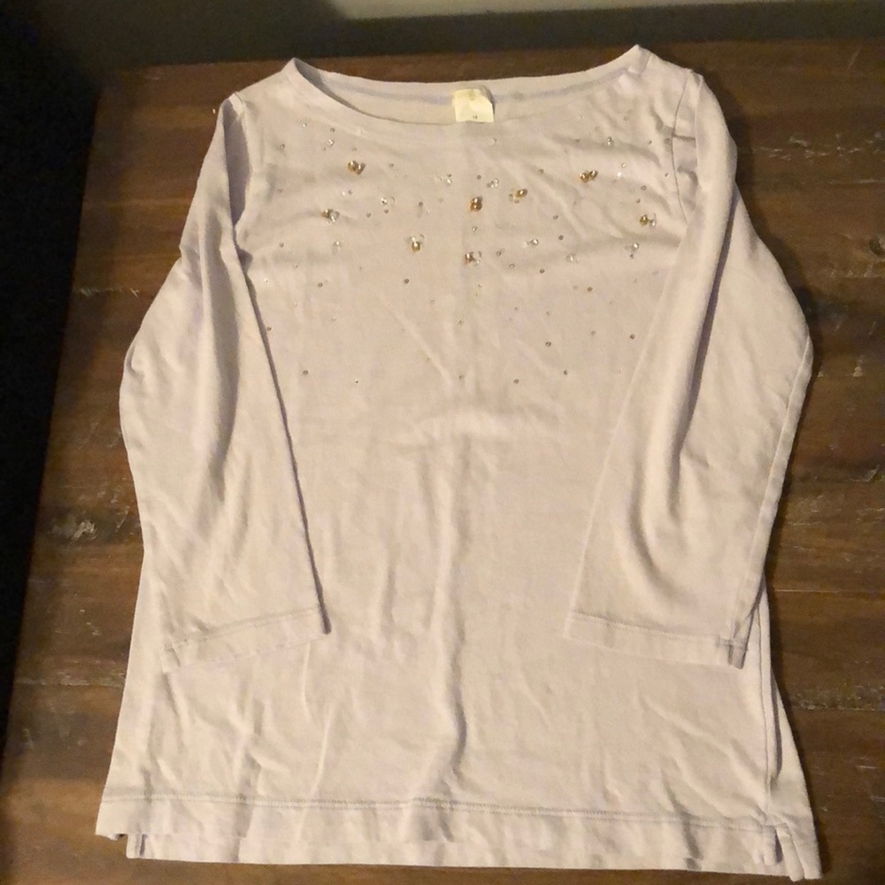 Crewcuts jeweled long sleeved shirt
